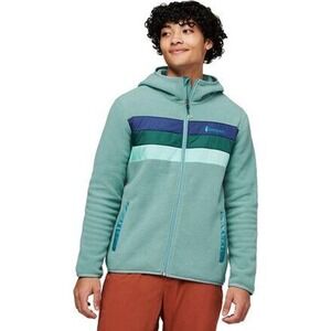 Cotopaxi Men's Teca Fleece Hooded Full-Zip Jacket XXL Teal Colorblock Gorpcore